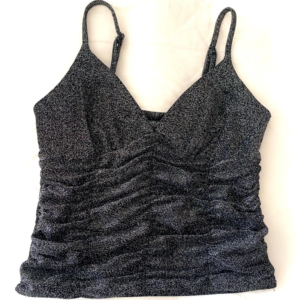Wild Fable Cropped Glitter Tank Size XS